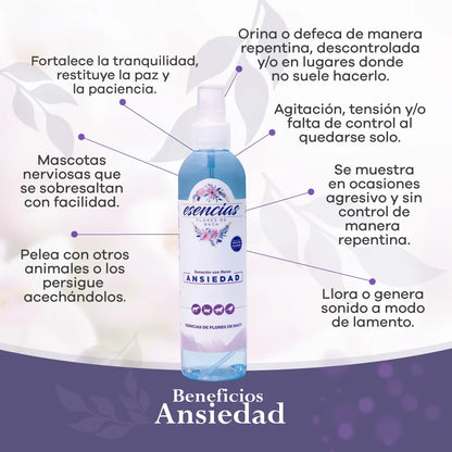 Esencias Florales Ansiedad Spray 250 ML Para Todas