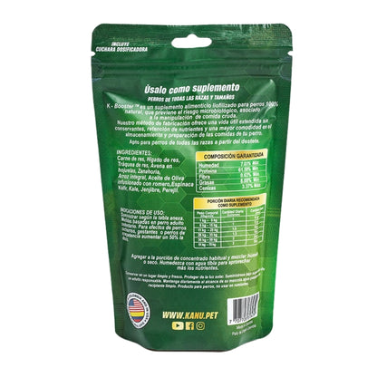 Suplemeneto K-Booster de Res Liofilizado Kanu Pet para perros