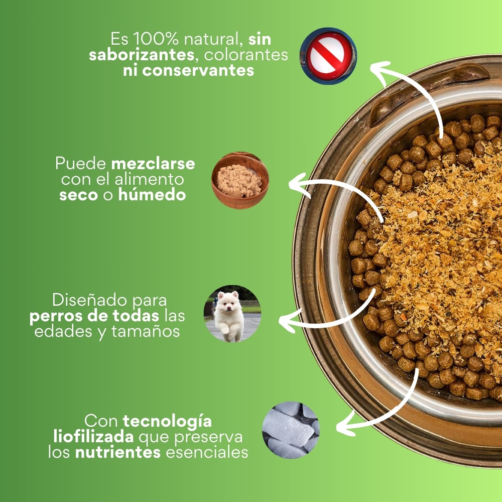 Suplemeneto K-Booster de Res Liofilizado Kanu Pet para perros