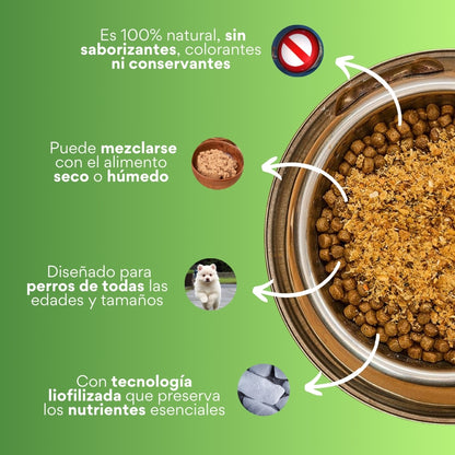 Suplemeneto K-Booster de Res Liofilizado Kanu Pet para perros