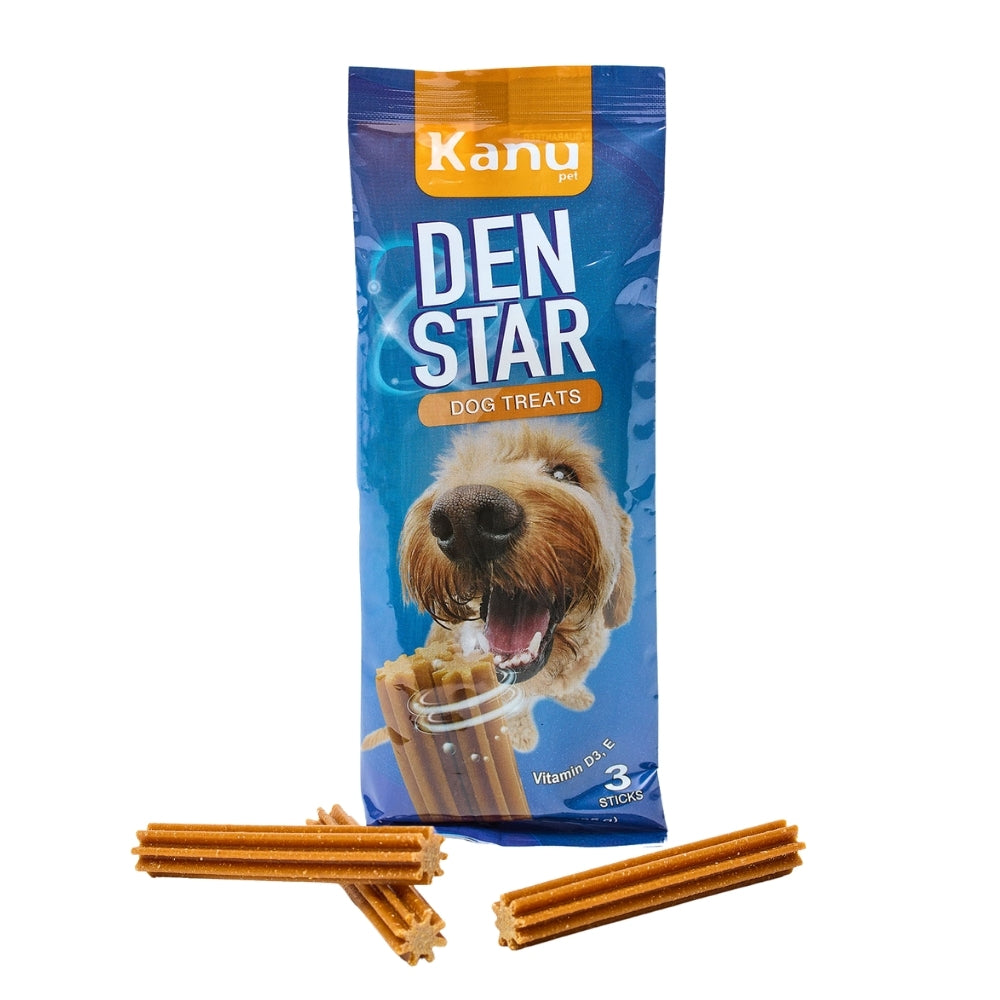 Snack para la placa y el sarro Kanu Pet Dent Star Sabor a Menta  para Perro x 3 Unds