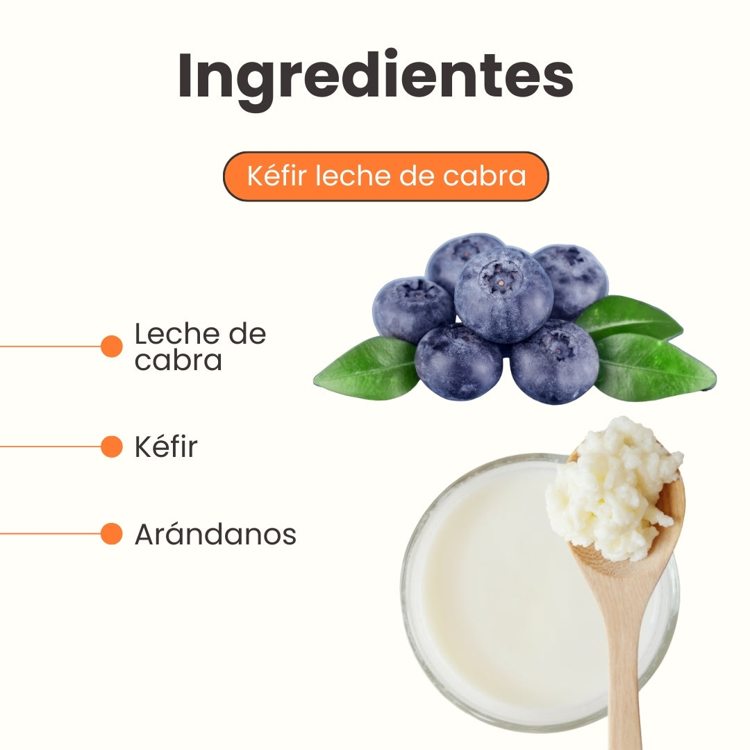 Kéfir Leche de cabra  Arándanos Kanu Pet para Perro y Gato Bolsa