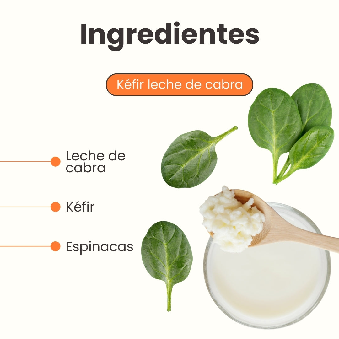 Kéfir Leche de cabra Espinaca Kanu Pet  para Perro y Gato Bolsa