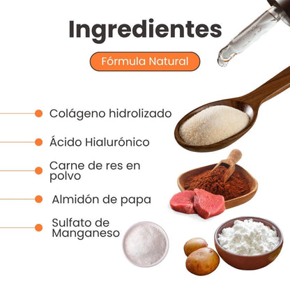 Suplemento Flex Collagen en Polvo con Colágeno y Ácido Hialurónico Kanu Vet para Perros