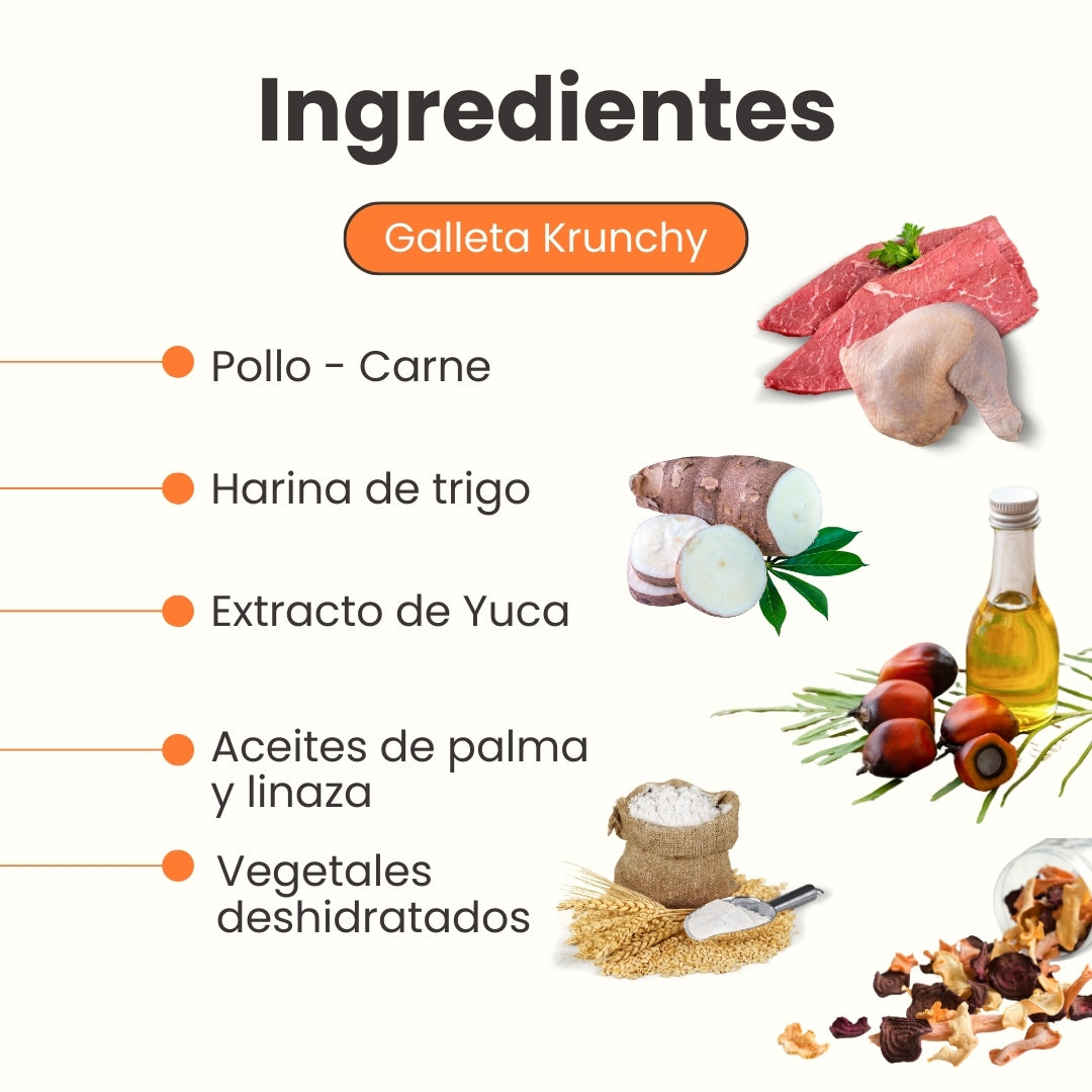 Galletas Krunchy Kanu Pet para perros