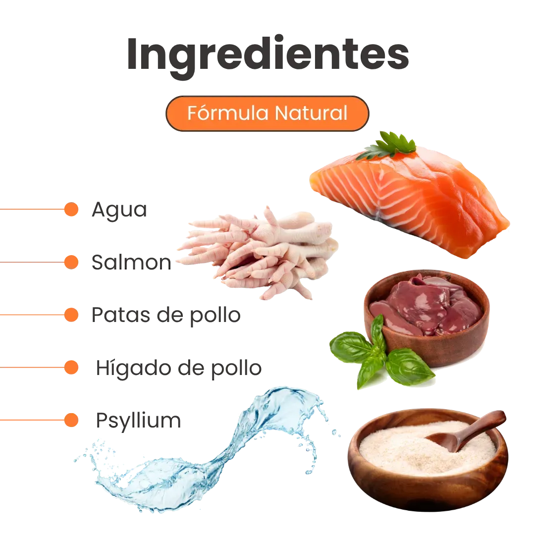 Alimento Congelado Nativo Fresh Salmón Kanu Pet para Gato Adulto y Cachorro