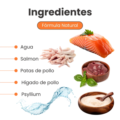 Alimento Congelado Nativo Fresh Salmón Kanu Pet para Gato Adulto y Cachorro