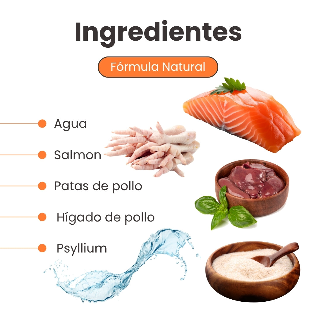Alimento Congelado Nativo Fresh Salmón Kanu Pet para Gato Adulto y Cachorro