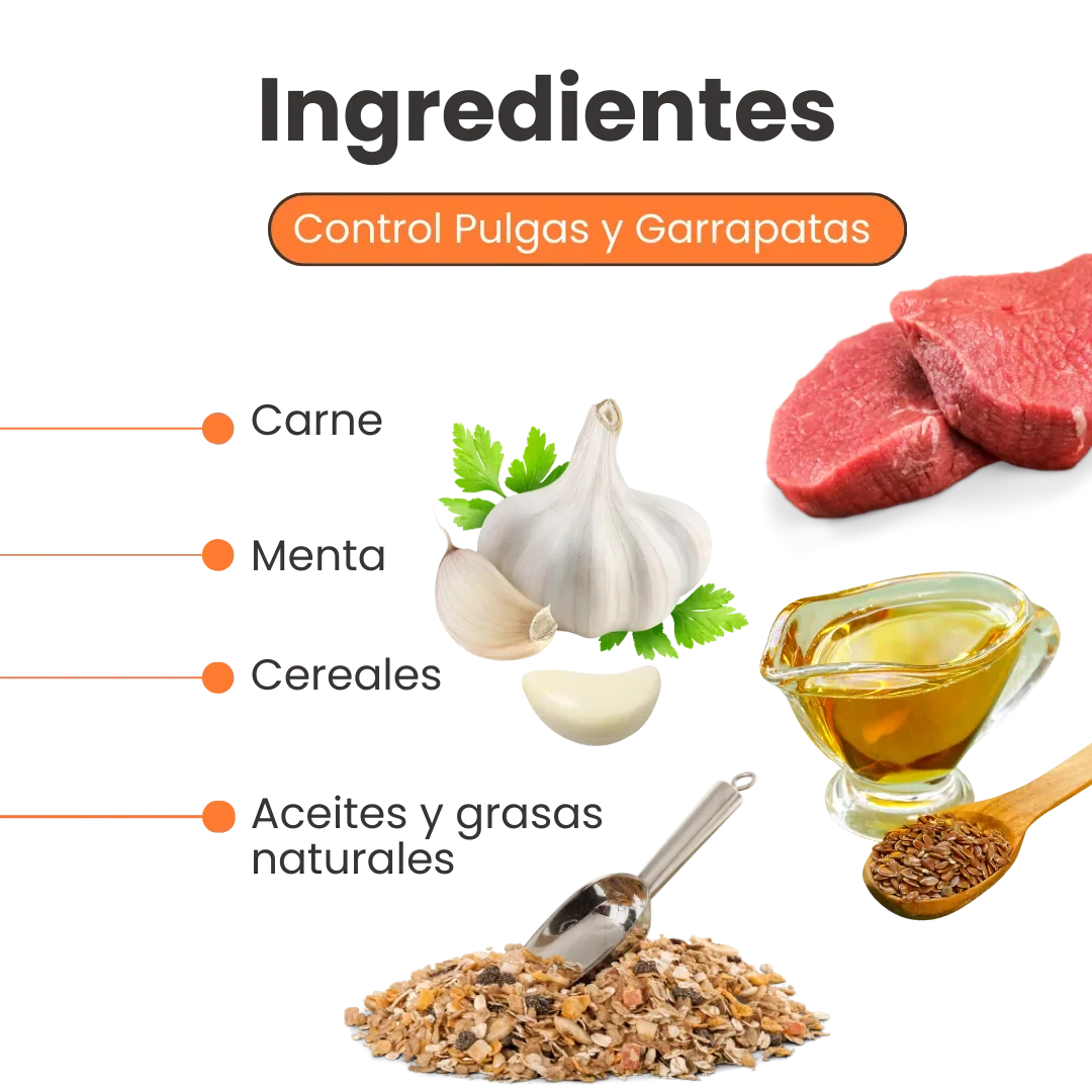 Galletas Blandas con Ajo Kanu Control Pulgas y Garrapatas Kanu Pet para Perro. 100% Naturales