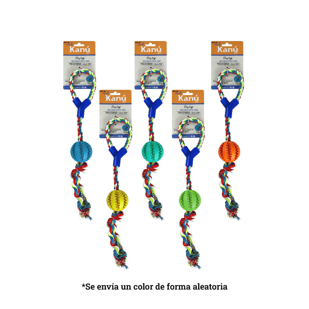 Juguete Kanu Lazo Con Bola Ref KC7-039 Para Perro - {{ Kanu Pet }}