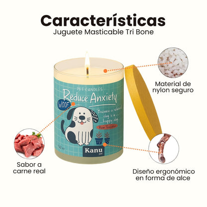 Vela Reduce Anxiety Kanu Pet para Perros aroma Rose Temptation