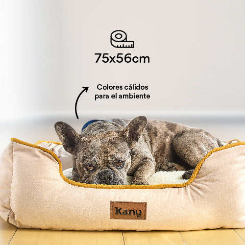 Cama Rectangular Ovejero Beige Kanu Pet para Perro - {{ Kanu Pet }}