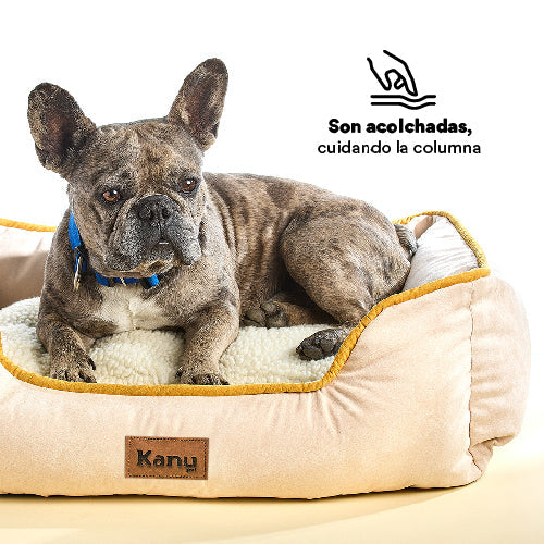 Cama Rectangular Ovejero Beige Kanu Pet para Perro - {{ Kanu Pet }}