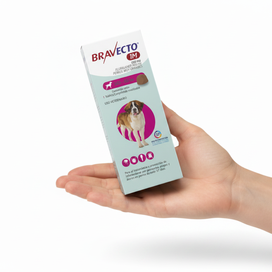 Antipulgas Bravecto 1 Mes Comprimido 40-56 kg para Perros