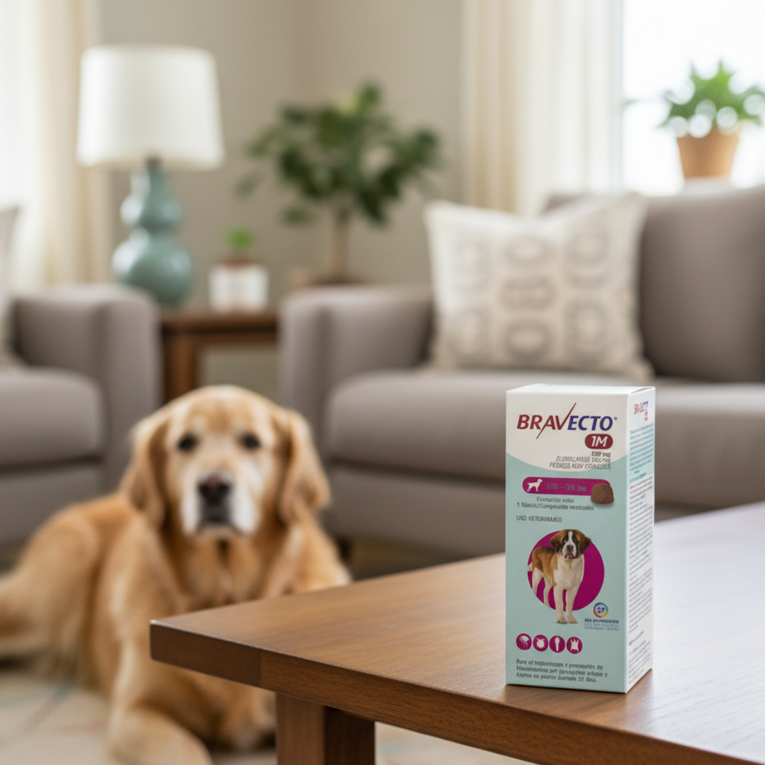 Antipulgas Bravecto 1 Mes Comprimido 40-56 kg para Perros