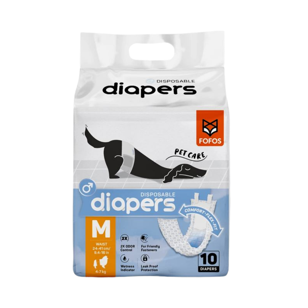 Pañales Desechables para Perro Macho