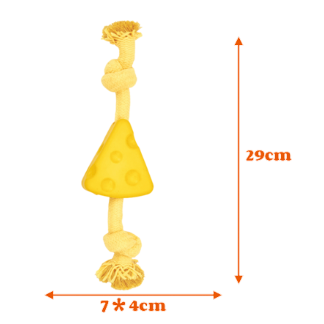 Juguete Interactivo Queso con cuerda Kanu Pet para Perro