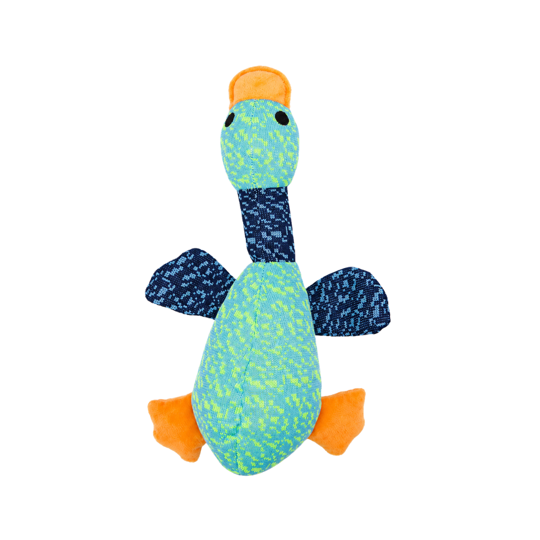 Juguete de Peluche Pato Azul con Sonido Kanu Pet para Perros