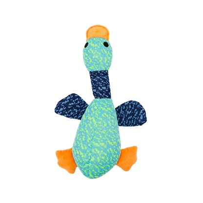 Juguete de Peluche Pato Azul con Sonido Kanu Pet para Perros