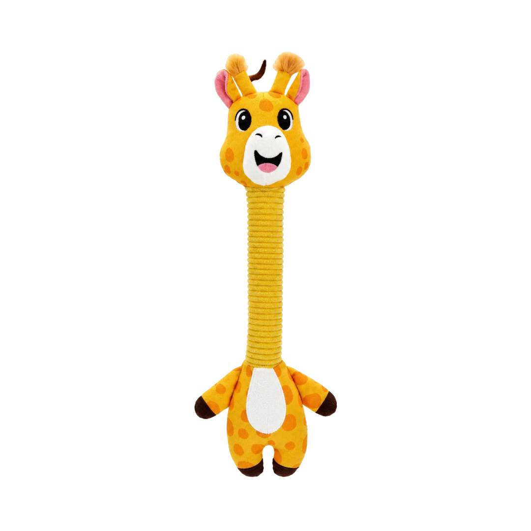 Juguete de Peluche Jirafa con Cuello Crujiente Kanu Pet para Perros
