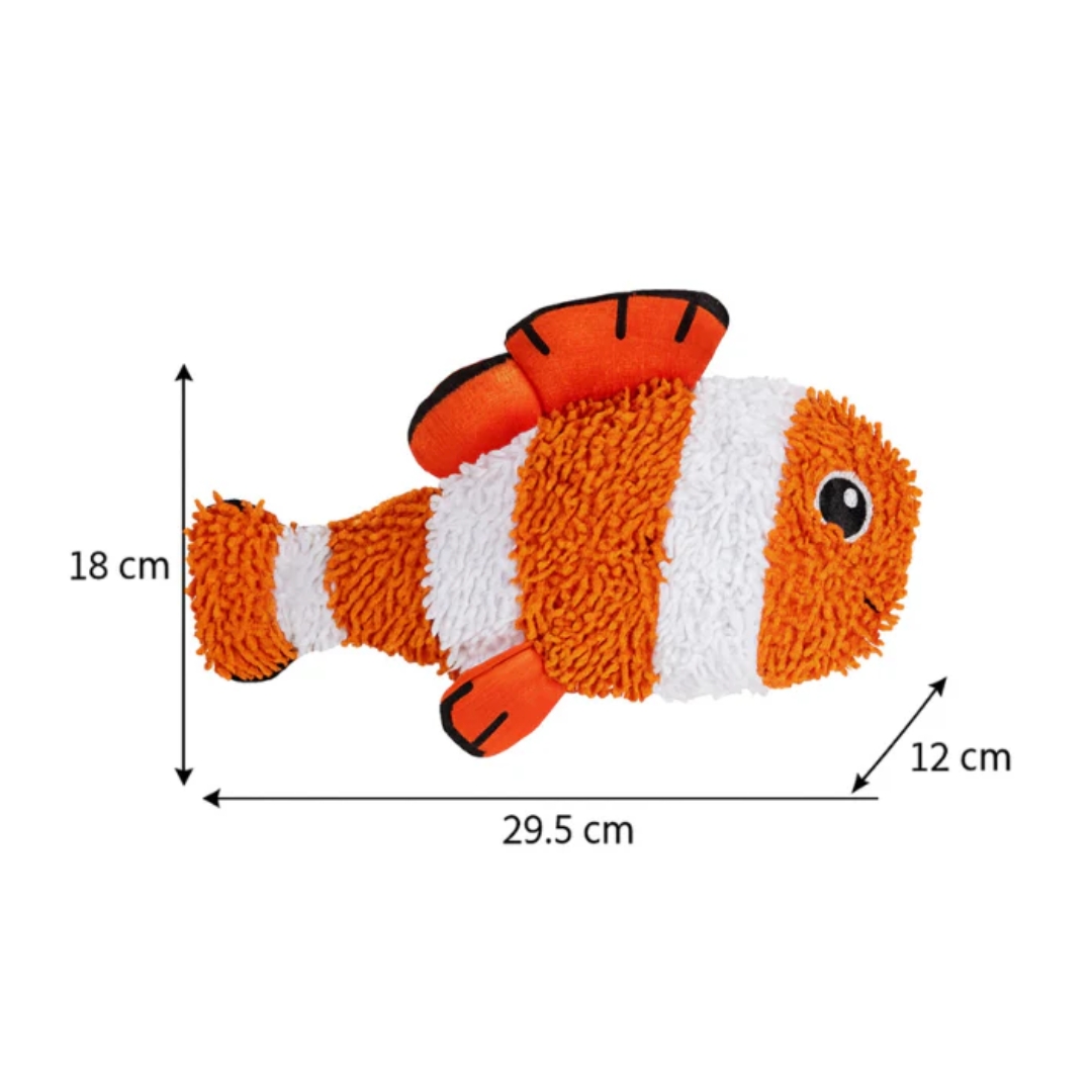Juguete de Peluche Pez Payaso con Sonido Kanu Pet para Perros