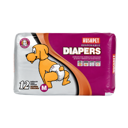 Pañales x 12 Unidades para perro