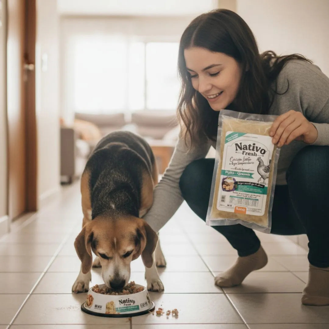 Alimento Congelado Nativo Fresh sabor a Pollo y Quinoa Kanu Pet para perros. 100% Comida Real