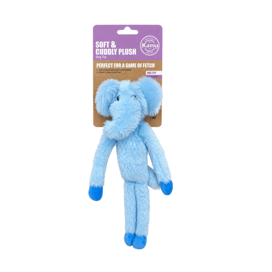 Juguete de Peluche Elefante Azul  Kanu Pet para Perro
