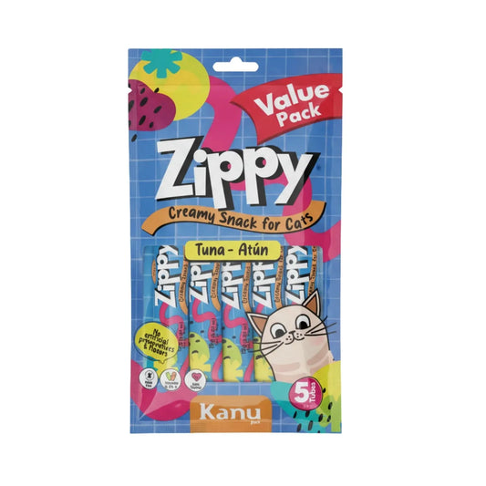 Snack Cremoso Zippy Kanu Pet para Gatos sabor Atún