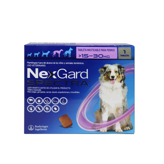 Antipulgas Nexgard para Perros  L de 15 a 30 Kg Sabor a Carne