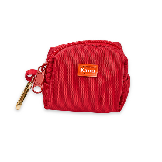 Portabolsa con Gancho Kanu Pet para Perro Rojo