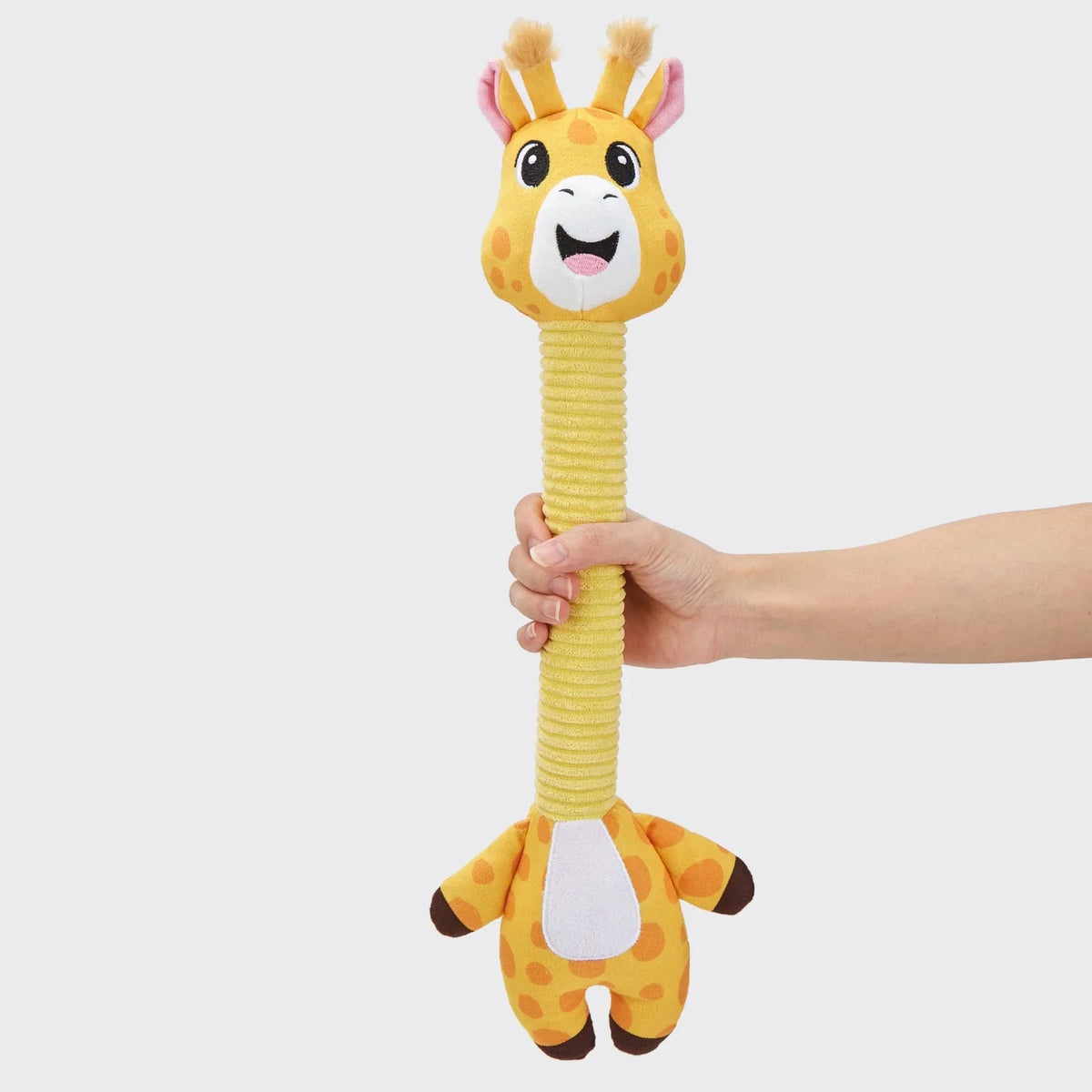 Juguete de Peluche Jirafa con Cuello Crujiente Kanu Pet para Perros