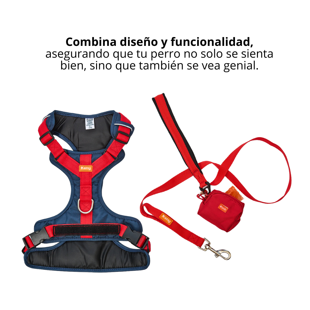 Pechera Walker Azul Rojo Kanu Pet para Perro - {{ Kanu Pet }}
