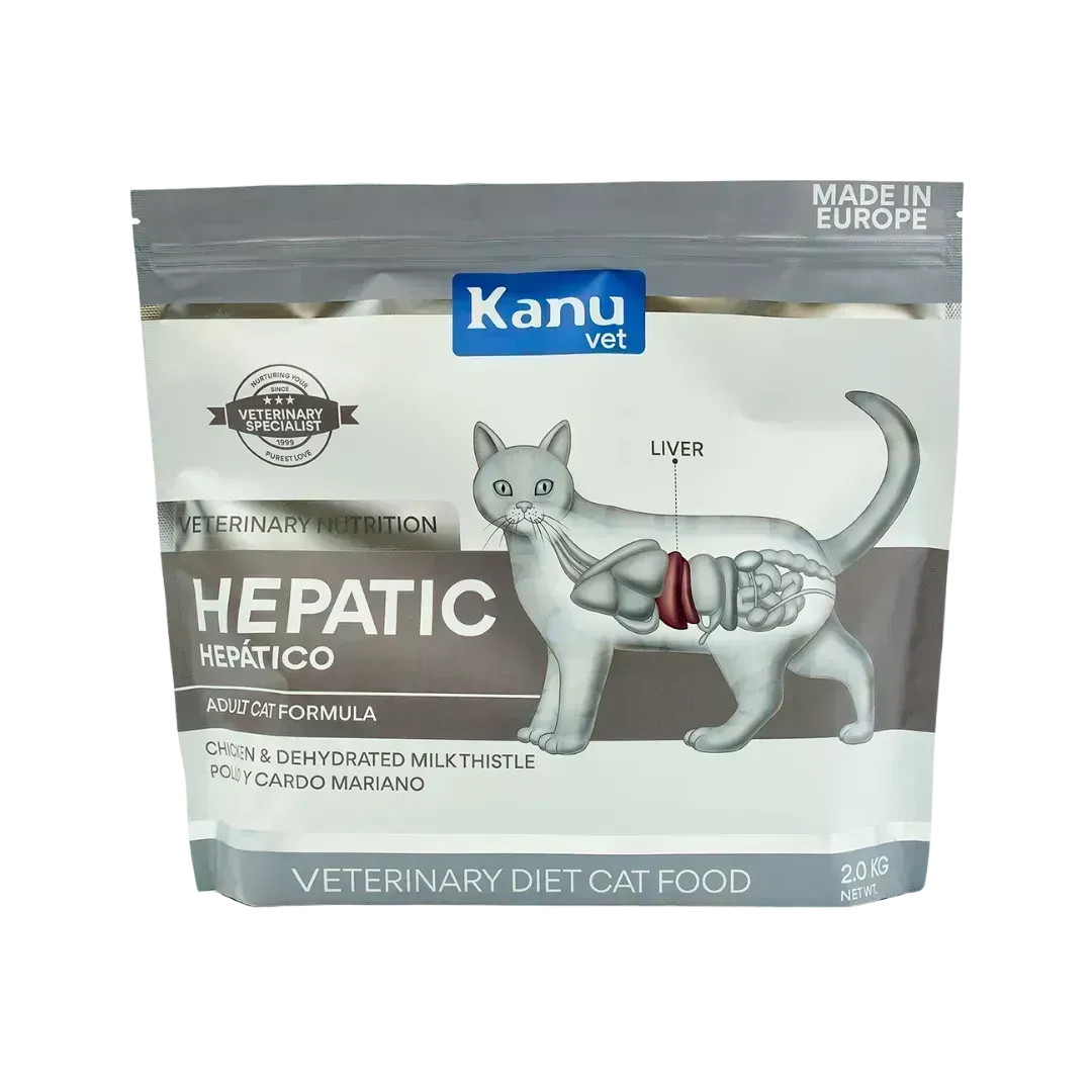 Alimento Seco Medicado Kanu Vet Hepatic para Gato Adultos
