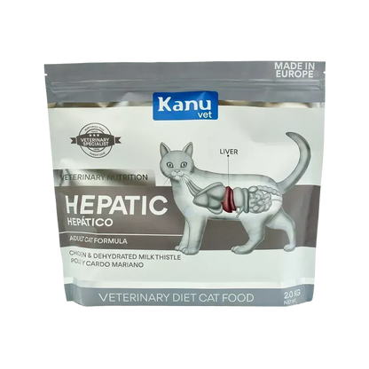 Alimento Seco Medicado Kanu Vet Hepatic para Gato Adultos