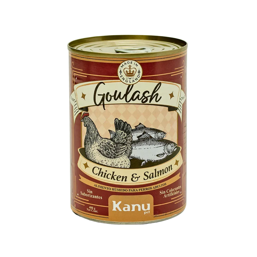 Alimento Húmedo Goulash Pollo Hígado Kanu Pet para perro adulto Lata