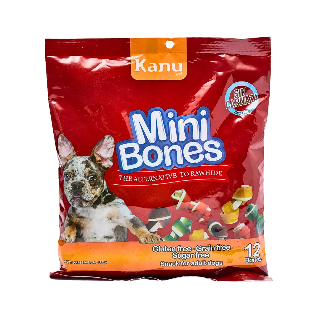 Snack Mini Huesos con Sabores surtidos Kanu Pet para Perros