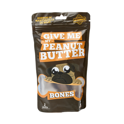 Snack Hueso Grande de Mantequilla de Maní y Batata Kanu Pet Hueso para Perro