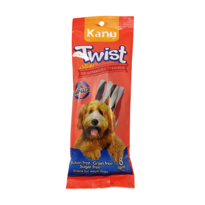 Snack Twist Stick para la placa y el sarro Kanu Pet  Sabores surtidos para Perro