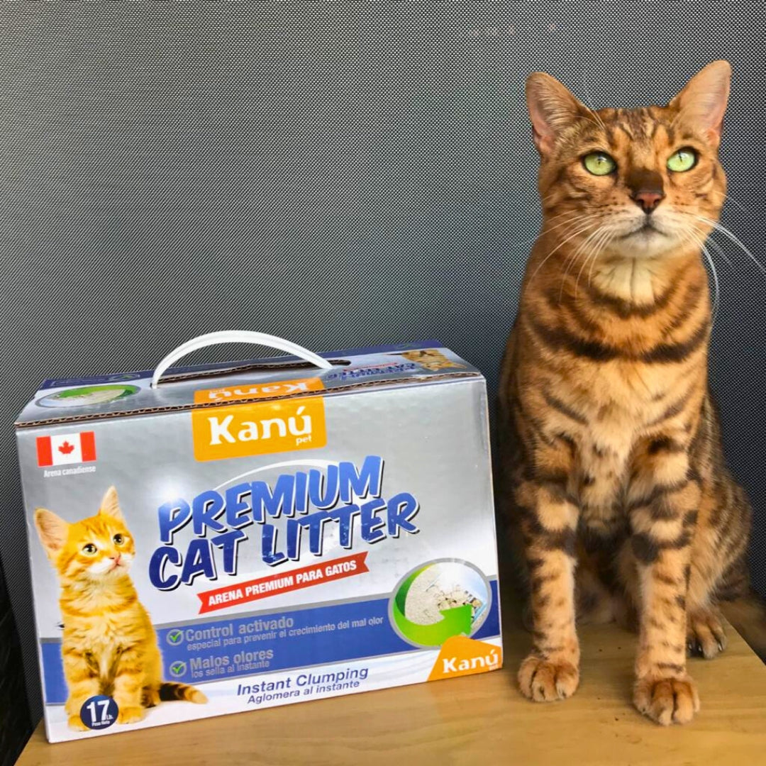 Arena Canadiense Kanu Pet Premium Cat Litter para Gato. Con Carbón Activado