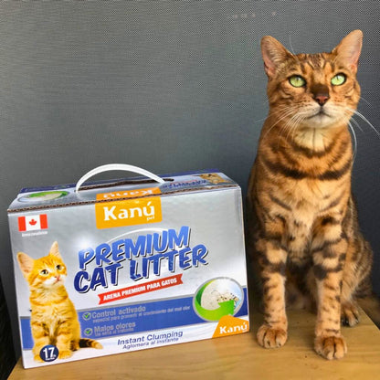 Arena Canadiense Kanu Pet Premium Cat Litter para Gato. Con Carbón Activado