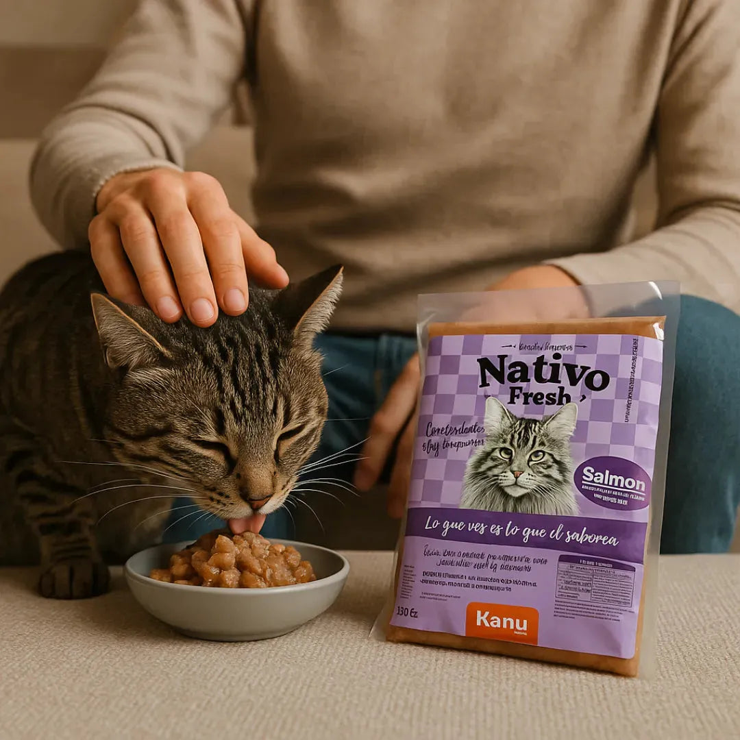 Alimento Congelado Nativo Fresh Salmón Kanu Pet para Gato Adulto y Cachorro