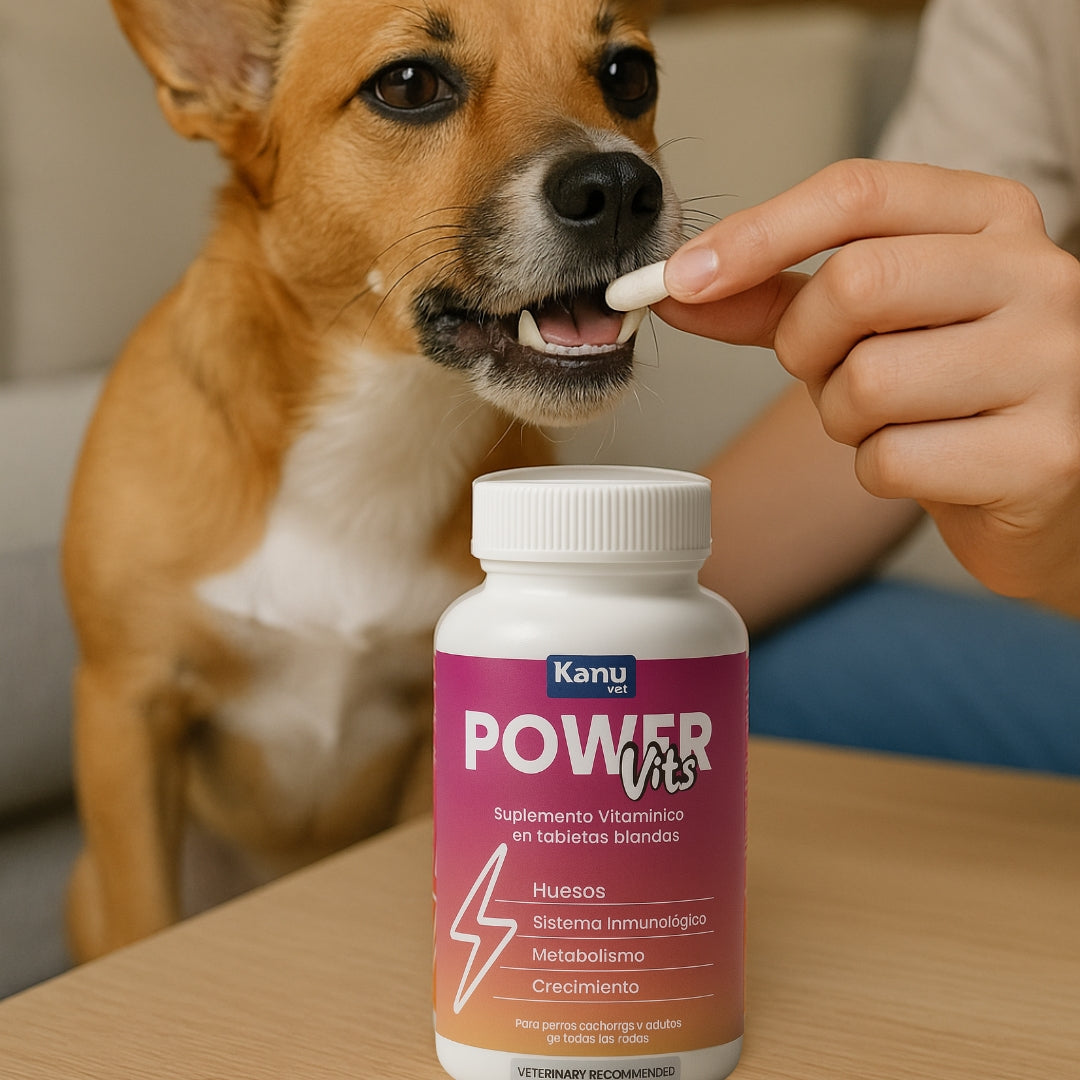 Suplemento Vitamínico Power Vits Kanu Vet Masticable para Perros