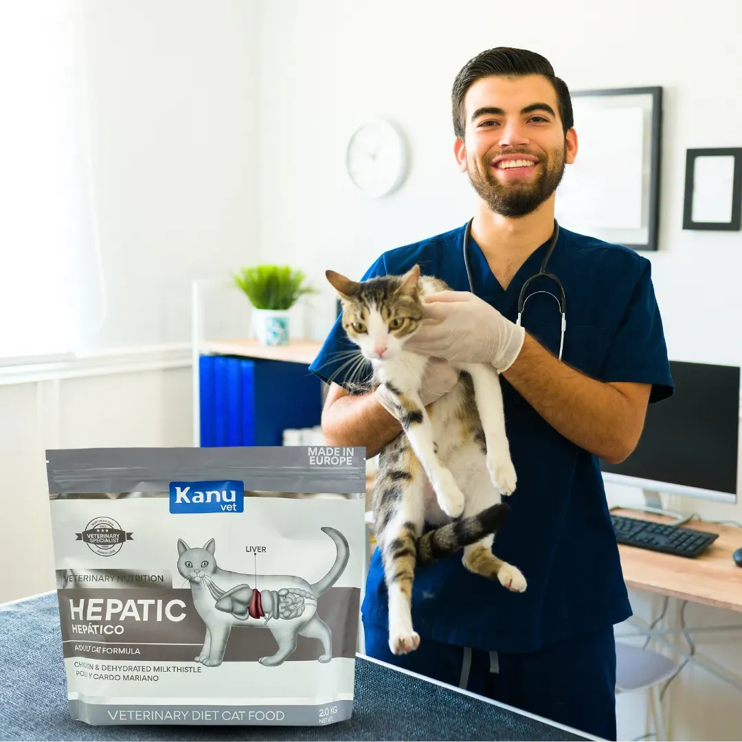 Alimento Seco Medicado Kanu Vet Hepatic para Gato Adultos