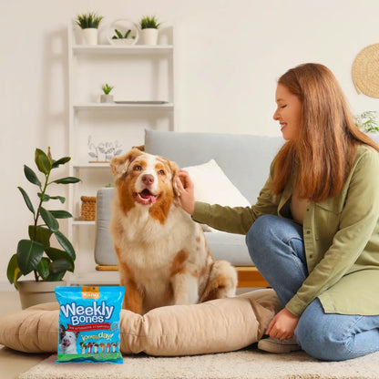 Snacks Huesos Medianos con Sabores surtidos Kanu Weekly Bones para Perro