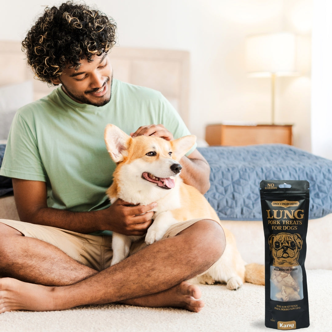 Snack Pulmón de Cerdo Deshidratado Kanu Pet para Perros, Un Solo ingrediente 100% natural