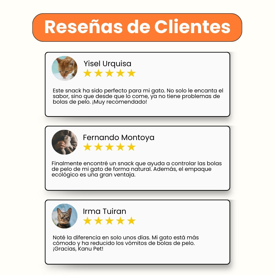 Galleta Hairball Control Kanu Pet para gatos