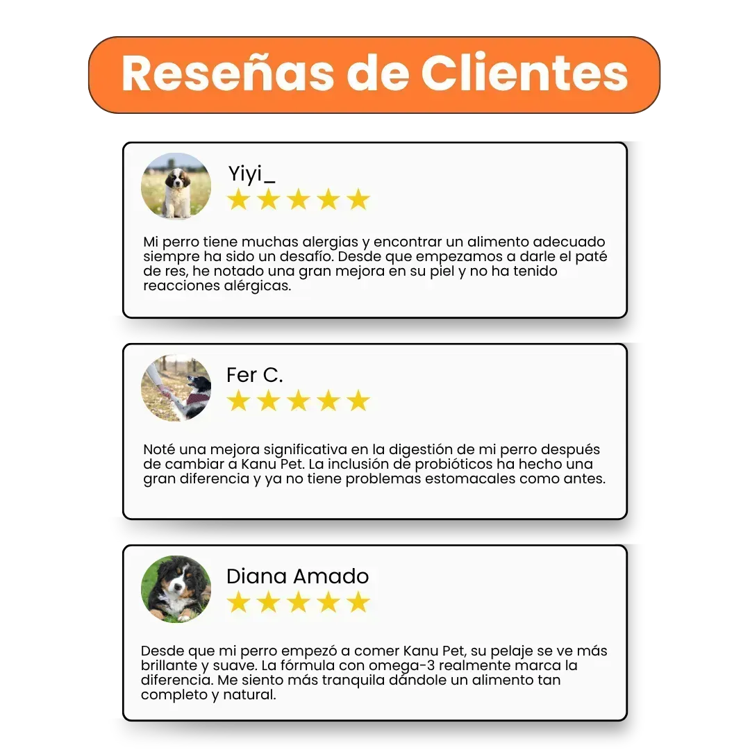 Alimento Húmedo Paté de Res Kanu Pet para Perros