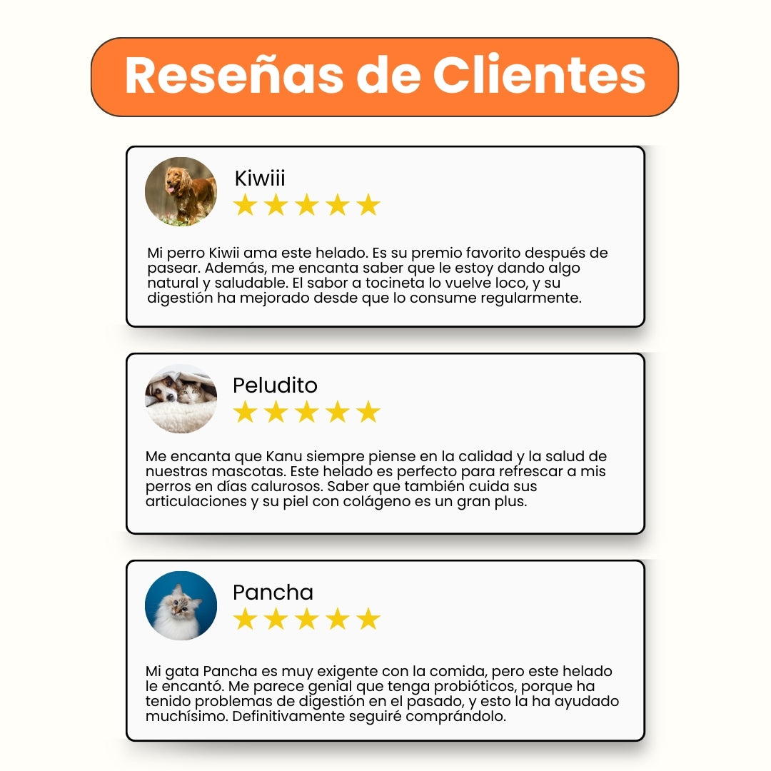 Kanu Helado Galleta Pollo Para Perro y Gato