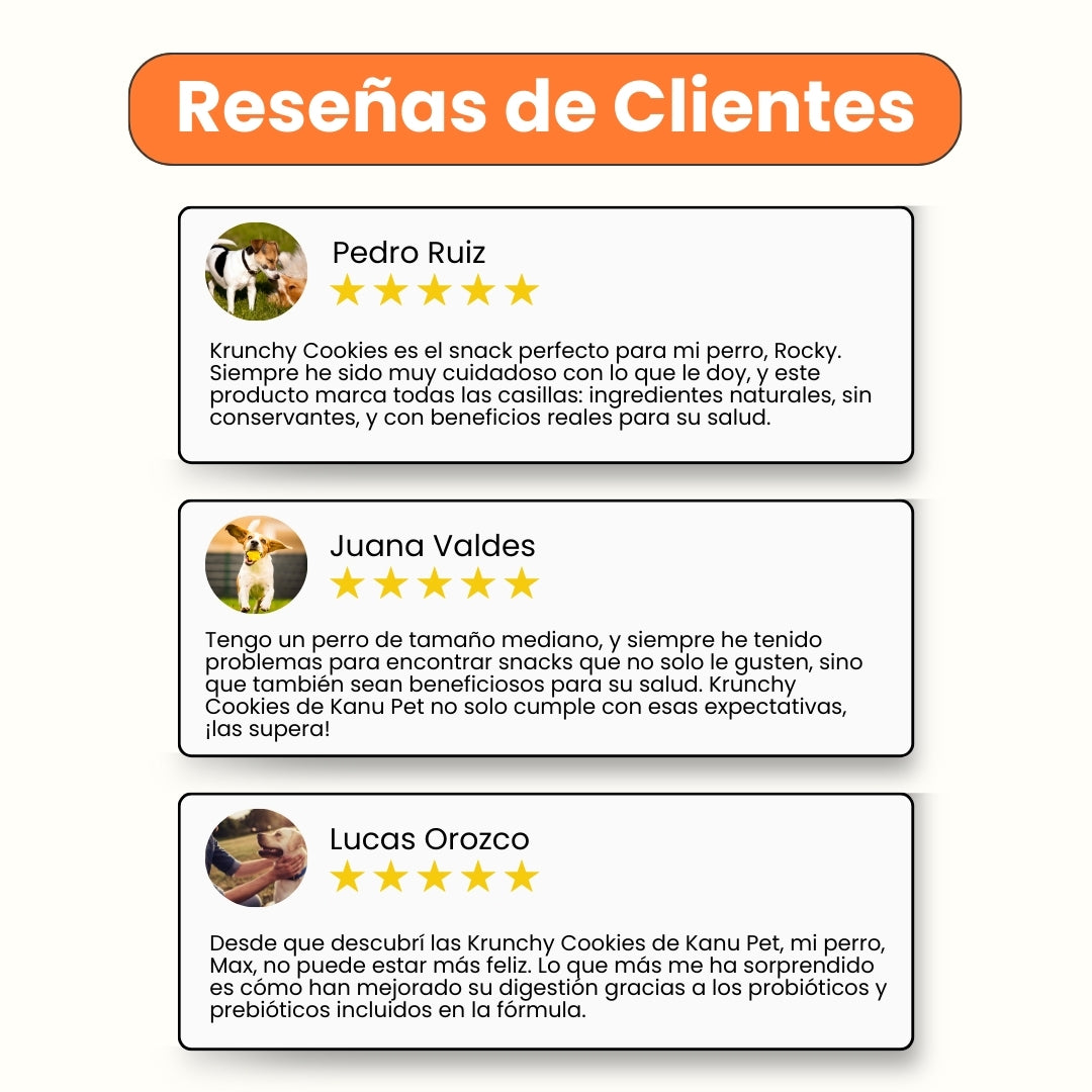 Galletas Krunchy Kanu Pet para perros